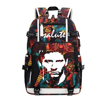Soccer Player 10 Luminous Multifunction Backpack Travel Football Fans Bag For Men Women (Style 2)