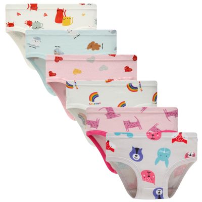 Boboking Little Kids Soft Cotton Underwear Fox Girls Briefs Toddler Panties Undies 3yWhite