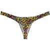 OROCOJUCO Men's Sports Thong Bulge Pouch Tangs Underwear Low Rise Stretchy T-back Hipster G-string Yellow Azalea Large view 2