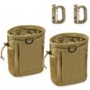 LIVANS Tactical Molle Dump Pouch, Magazine Recovery Pouch Drastring Ammo Bag Belt Utility Fanny Adjustable Military Holster Bag Outdoor for Airsoft Paintball Hunting Gear with D-Ring Grimlock view 1