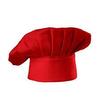 CHEFSKIN Adult Chef Hat Fully Adjustable Soft Fabric Vibrant RED Color view 2