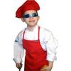 CHEFSKIN Adult Chef Hat Fully Adjustable Soft Fabric Vibrant RED Color view 4