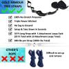 Gold Armour Camping Hammock - Portable Hammock Single Hammock Camping Accessories Gear for Outdoor Indoor Adult Kids, USA Based Brand (Black) view 2