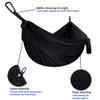 Gold Armour Camping Hammock - Portable Hammock Single Hammock Camping Accessories Gear for Outdoor Indoor Adult Kids, USA Based Brand (Black) view 3