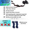 Gold Armour Camping Hammock - Portable Hammock Single Hammock Camping Accessories Gear for Outdoor Indoor Adult Kids, USA Based Brand (Red & Black) view 2