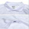 MOHEEN Men's Golf Polo Shirts Long Sleeve Casual Solid Dry Fit Collared Shirt 12131 White 2XL view 4