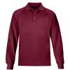 MOHEEN Men's Pique Polo Shirts Long Sleeve Dry Fit Golf Collared Shirt 12131 Burgundy 3XL view 1