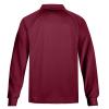 MOHEEN Men's Pique Polo Shirts Long Sleeve Dry Fit Golf Collared Shirt 12131 Burgundy 3XL view 3