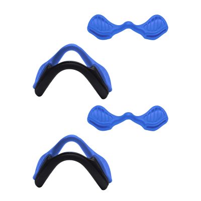 2 Pair Blue Replacement Nosepieces Nosepads for Oakley Si M Frame 2.0