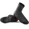 ROCKBROS Cycling Shoe Covers Thermal Bike Shoe Covers Windproof Shoe Warmers Overshoes Mountain Road Bike Shoes Covers Fleece Black view 1