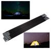 Tent Poles, 1 Set 2 Pcs Outdoor Camping Fiber Glass Rod Double Tent Pole Support Frames Kit view 2