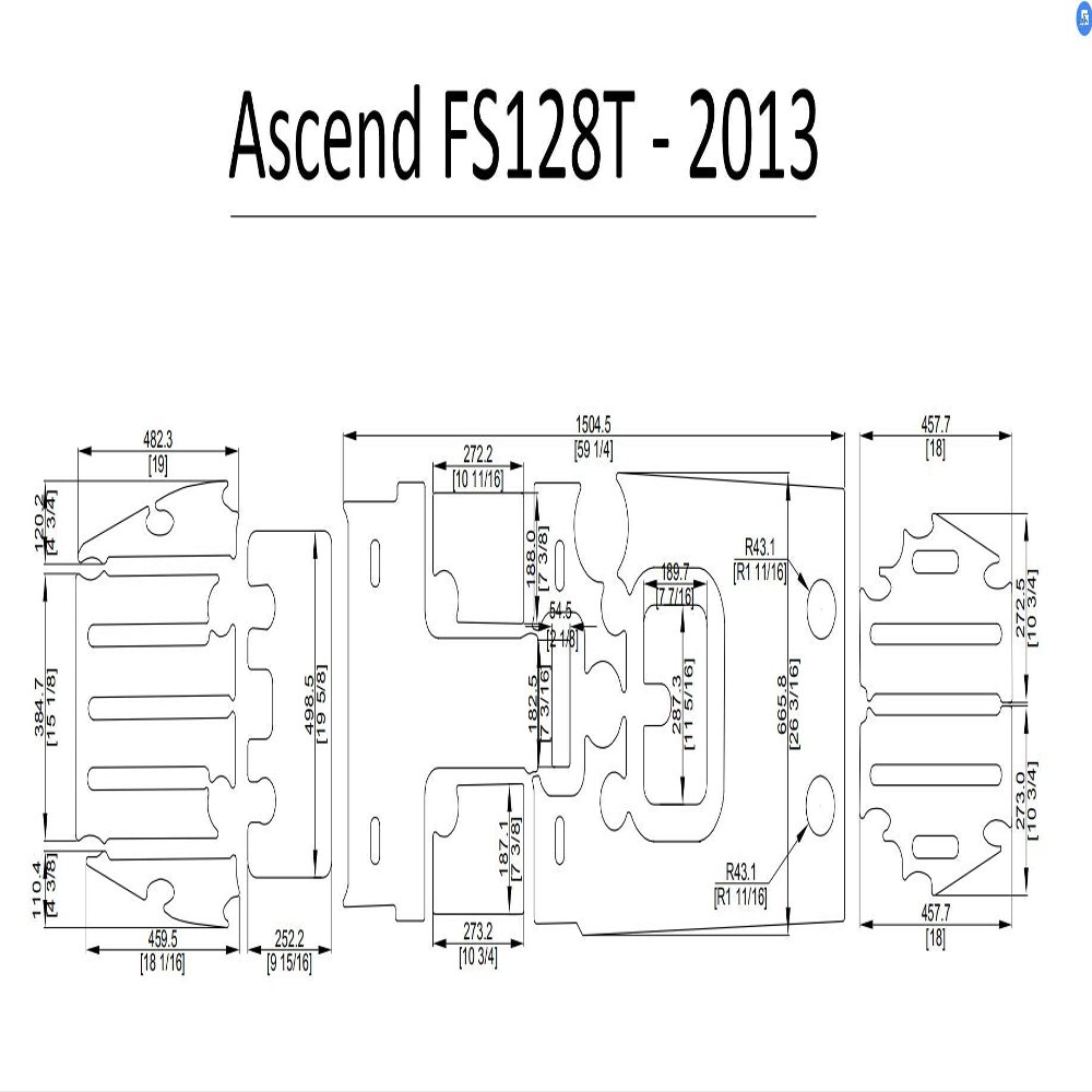 Ascend 2013 FS128T Kayak Boat EVA Decking Mat Pads Kit 1/4" (Light Brown)