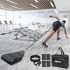 Uboway Adjustable Weight Sled Trainer With Portable Carrying Bag, Resistance for Sprinter Speed Training Indoor Outdoor, 4 Weight Sandbags, Football for Lineman view 1