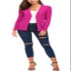 EXCHIC Women's Lightweight Long Sleeve Cardigan Sweaters Classic Button Open Front Knit Sweater with Pockets(Rose, X-Large) view 4
