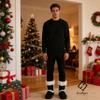 Home Slipper Men's Slippers Boots,Super Soft Memory Foam Cozy Slippers Anti-Slip Indoor Outdoor Casual Booties Slipper Shoes,Black,US 9/10 view 2