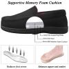 DL Men's Memory Foam Moccasin Slippers Breathable Moccasin Slippers Micro Wool House Shoes Anti-Slip Sole Indoor Outdoor, Black, 10 view 4