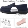 DL Men's Memory Foam Moccasin Slippers Breathable Moccasin Slippers Micro Wool House Shoes Anti-Slip Sole Indoor Outdoor, Navy, 8 view 3