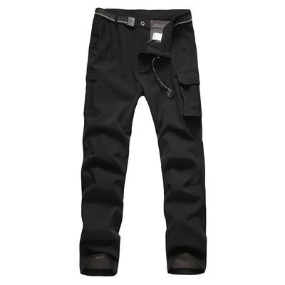 JOMLUN Boy's Fleece Lined Hiking Pants Waterproof Windproof Warm Soft Shell Outdoor Cargo Pants Snow Ski Walking Trousers