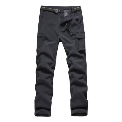 JOMLUN Boy's Fleece Lined Hiking Pants Waterproof Windproof Warm Soft Shell Outdoor Cargo Pants Snow Ski Walking Trousers