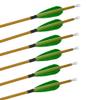 10pcs Carbon Arrows Hunting Carbon Fiber Arrow Spine 900 Target Shooting Arrow with 3inch Turkey Feather and Arrows Quiver for Compound Recurve Bow (Green, 10pcs Arrows+Arrow Quiver) view 3