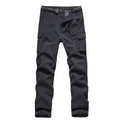 JOMLUN Boy's Fleece Lined Hiking Pants Waterproof Windproof Warm Soft Shell Outdoor Cargo Pants Snow Ski Walking Trousers
