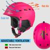 TurboSke Ski Helmet, Snowboard Helmet, Snow Sports Helmet for Men Women and Youth (Pink, L) view 3
