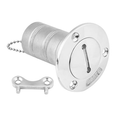 Aramox Marine Deck Filler, 316 Stainless Steel, 1.5inch Keyless Gas Fuel Fill for Boat