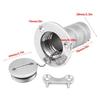 Aramox Marine Deck Filler, 316 Stainless Steel, 1.5inch Keyless Gas Fuel Fill for Boat view 2