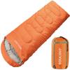 3-4 Season Sleeping Bag for Adults & Kids, Lightweight Warm Cold Weather Camping Bag with Waterproof Compression Sack  Portable for Hiking, Backpacking, Traveling & Outdoor Adventures (Mandarin Red) view 1