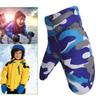 Kids Boys Girls Ski Gloves Warm Waterproof Snow Cycling Riding Toddlers Mittens (Ocean Blue) view 4