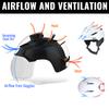 TurboSke Ski Helmet, Snowboard Helmet Snow Sports Helmet, Audio Compatible Helmet for Men, Women and Youth (L, White) view 3