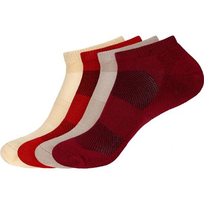 BambooMN Men's Extra Large Rayon from Bamboo Fiber Colored Sports Superior Wicking Athletic Ankle Socks - Assortment 96-4prs, Size 10-14