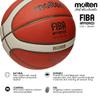 Molten BG3800 Basketball, Indoor, FIBA Approved, Composite Leather, Size 7, Suitable for Boys Age 14 & Adult, Orange/Ivory view 2