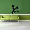 Giddy Up Little Cowboy Quote Quotes Decals for Boys Bedroom / Cowboys Hat Boots Boys Boy Childrens Toddlers Bedrooms art vinyl stickers decor / Country Look Horses Horse Animal Love Size 40x40 inch view 3