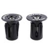 Tbest 2pcs Handlebar End Plug Colorful Aluminum ycle Handlebars Bar Grips End Plugs Bar End Accessory for Mountain Road ycle (Black) Cbr1000Rr view 2