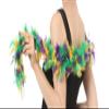 Flydreamfeathers Great for Party, Wedding, Halloween Costume, Christmas Tree, Decoration (Mardi Gras(yellow, purple, green)) view 3