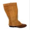 EL CHARRO Saddle Horse Short Chaps, POLAINAS Charras Cowboy Riding Chaps (TAN) view 1