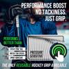 VukGripz Hockey Tape - Non-Sticky, Friction-Based, Moisture-Wicking Ice Hockey Grip Tape with Edge-to-Edge Adhesive, Reusable & Glove-Friendly, Thin Grip for Sticks, Made in USA (Legacy White) view 2