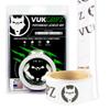 VukGripz Lacrosse Stick Tape - Non-Sticky, Friction-Based, Moisture-Wicking Lacrosse Grip Tape, Thin and Reusable, NCAA-Legal Faceoff Grip, Slip-Free in Wet Conditions, Made in USA (White) view 1