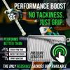 VukGripz Lacrosse Stick Tape - Non-Sticky, Friction-Based, Moisture-Wicking Lacrosse Grip Tape, Thin and Reusable, NCAA-Legal Faceoff Grip, Slip-Free in Wet Conditions, Made in USA (White) view 2