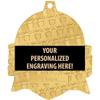 Crown Awards 2 1/4" Royal Soccer Medals, Shiny Gold Soccer Medal with Free Engraving, 100 Pack view 3