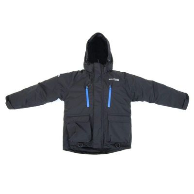 Ice Armor by Clam Youths Rise Float Parka Small (Black/Blue) 14534
