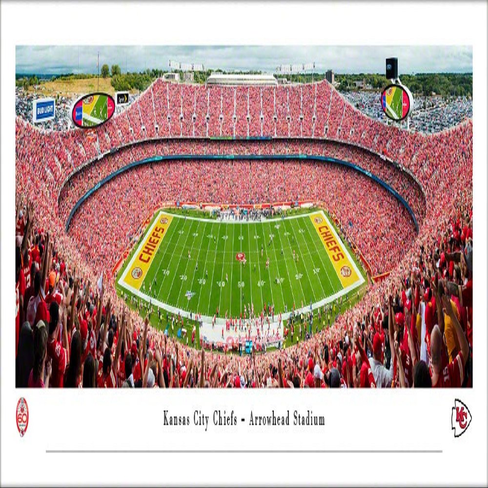 Kansas City Chiefs, 60 Seasons - Unframed 40 x 13.5 NFL Poster by Blakeway Panoramas