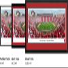 Wisconsin Badgers Football - 40.25x13.75-inch Standard Framed Print by Blakeway Panoramas view 2