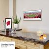 Wisconsin Badgers Football - 40.25x13.75-inch Standard Framed Print by Blakeway Panoramas view 4