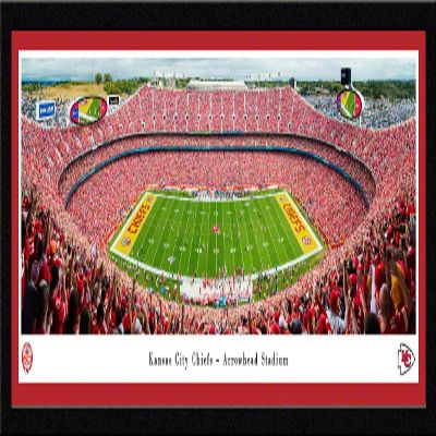 Kansas City Chiefs, 60 Seasons - 42x15.5-inch Single Mat, Select Framed NFL Picture by Blakeway Panoramas