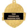 Crown Awards 2 1/4" Royal Volleyball Medals, Shiny Gold Volleyball Medal with Free Engraving, 50 Pack Prime view 3