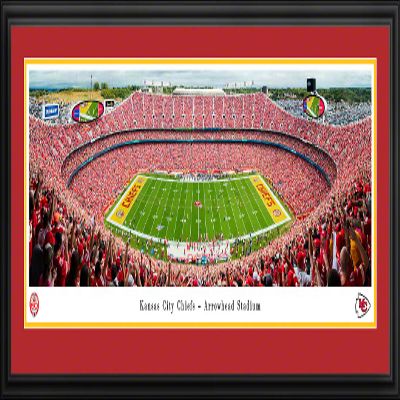 Kansas City Chiefs, 60 Seasons - 44x18-inch Double Mat, Deluxe Framed NFL Picture by Blakeway Panoramas