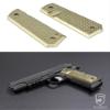 Phase 5 1911 Grips - Polished Brass (Diamond Pattern) view 2