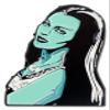 Universal The Munsters Lily Glow In The Dark Enamel Pin view 1